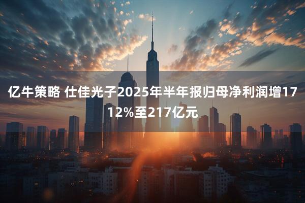 亿牛策略 仕佳光子2025年半年报归母净利润增1712%至217亿元