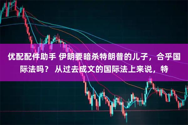 优配配件助手 伊朗要暗杀特朗普的儿子，合乎国际法吗？ 从过去成文的国际法上来说，特